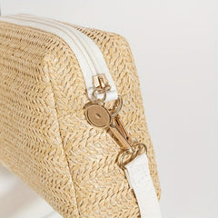 Straw Woven Crossbody Bag Summer Beach Handbag