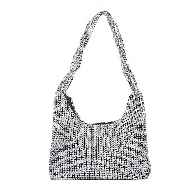 Rhinestone Decor Glitter Evening Bag for Party Shoulder Bag