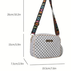 Polka Dot Print Crossbody Bag Set with Coin Purse