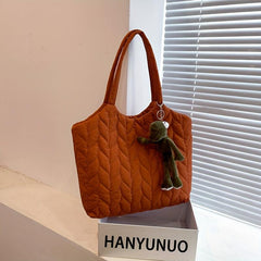 Large Capacity Padded Tote Shoulder Bag for Women