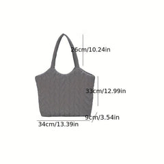 Large Capacity Padded Tote Shoulder Bag for Women