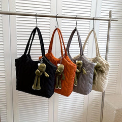 Large Capacity Padded Tote Shoulder Bag for Women