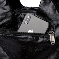 Y2K Studded Shoulder Bag Vintage Faux Leather Handbag