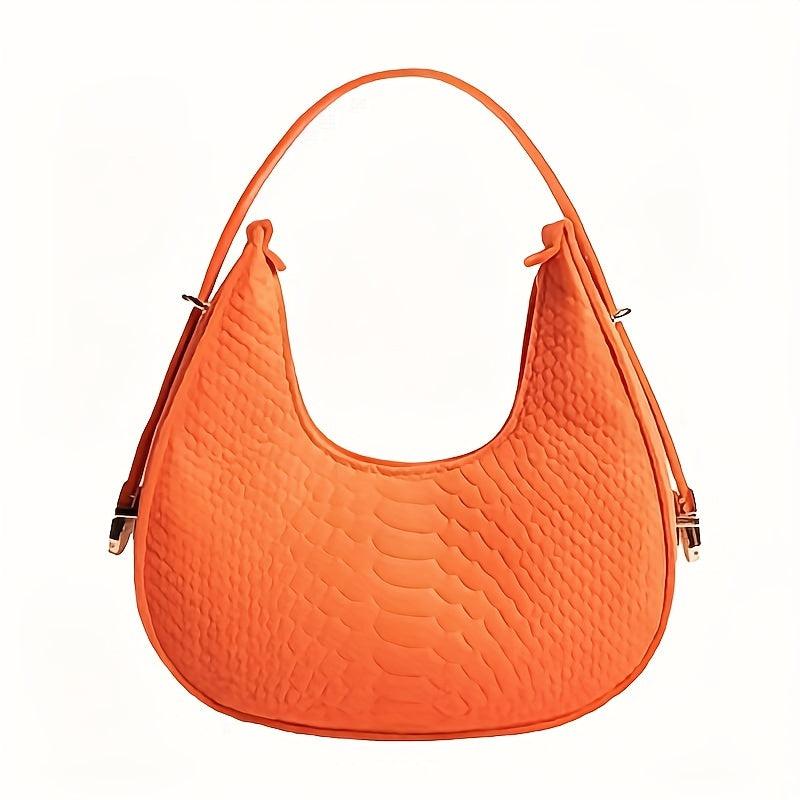 Crocodile Print Shoulder Bag Underarm Purse For Women
