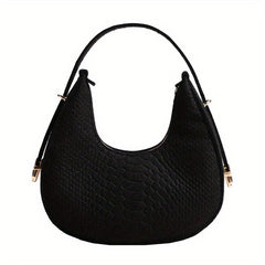 Crocodile Print Shoulder Bag Underarm Purse For Women