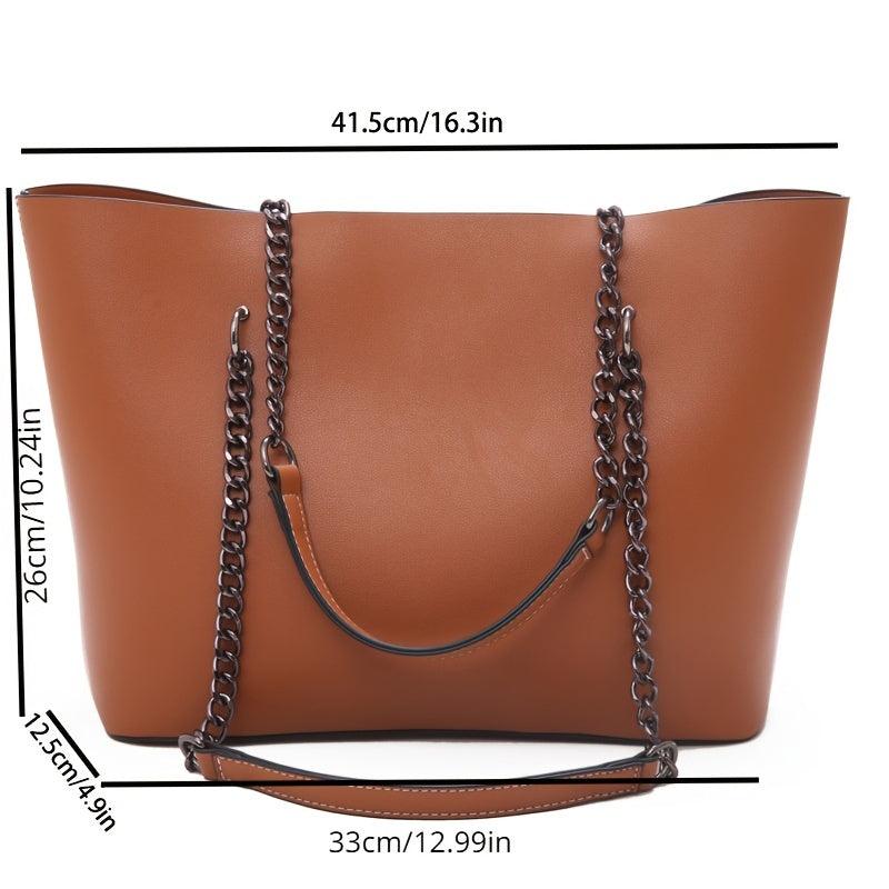 Vintage Large Tote Bag Women's Handbag & Shoulder Bag