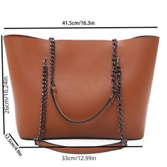 Vintage Large Tote Bag Women's Handbag & Shoulder Bag