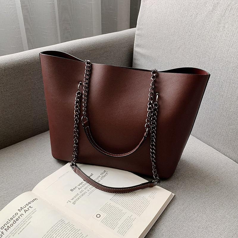 Vintage Large Tote Bag Women's Handbag & Shoulder Bag