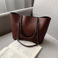 Vintage Large Tote Bag Women's Handbag & Shoulder Bag