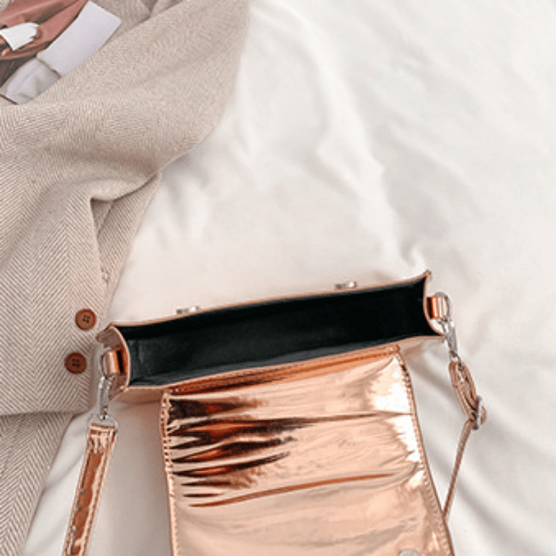 Solid Shoulder Bag Minimalist Flap Underarm Bag
