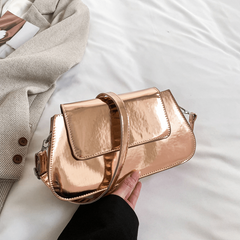 Solid Shoulder Bag Minimalist Flap Underarm Bag