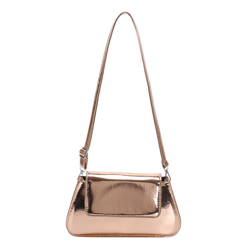 Solid Shoulder Bag Minimalist Flap Underarm Bag
