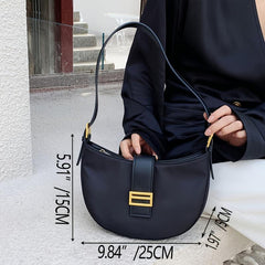 Nylon Vintage Shoulder Bag Women's Baguette Underarm Bag