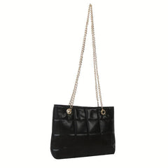 Quilted Chain Crossbody Bag Plaid Tote Bag