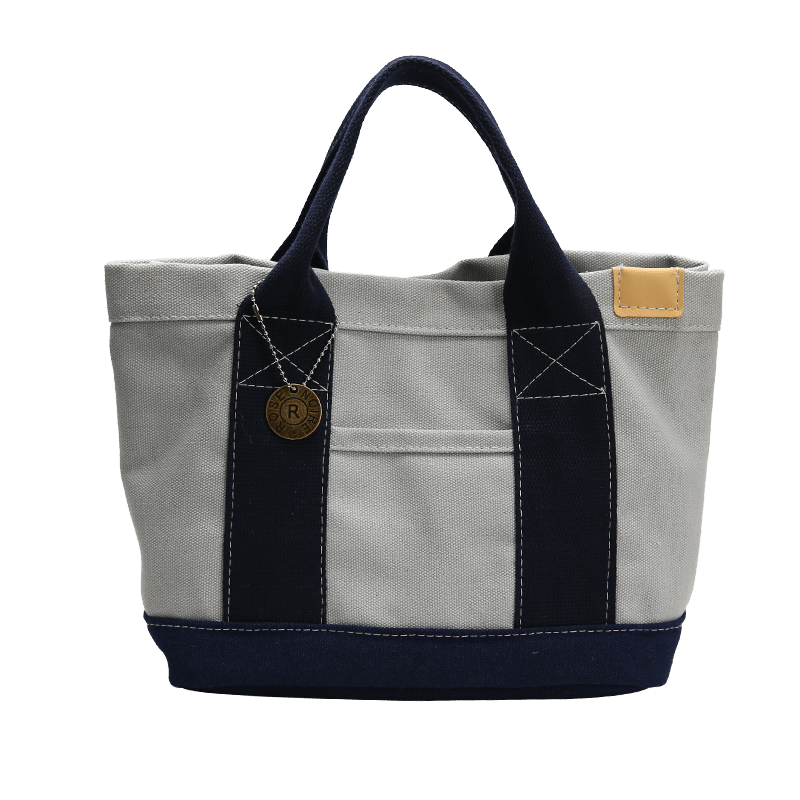 Canvas Tote Satchel Bag Lightweight for Work with Button