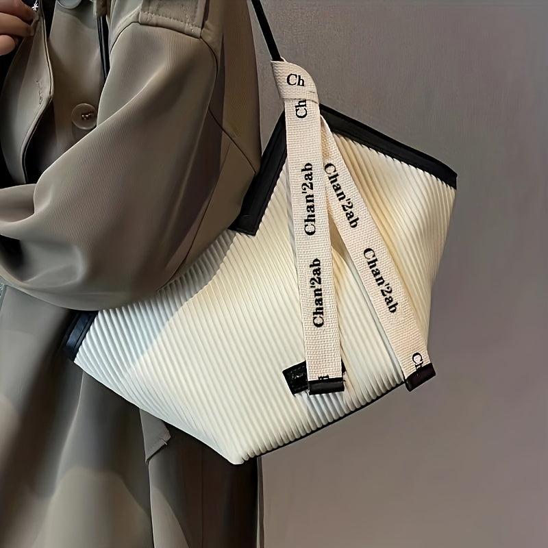 Large Love Tote Bag Shoulder Bag Faux Leather For Work