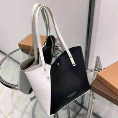 Large Capacity Tote Retro Satchel Bag & Shoulder Bag