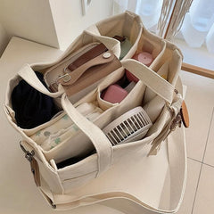 Large Capacity Functional Tote Bag for Outdoor Travel Diaper Bag