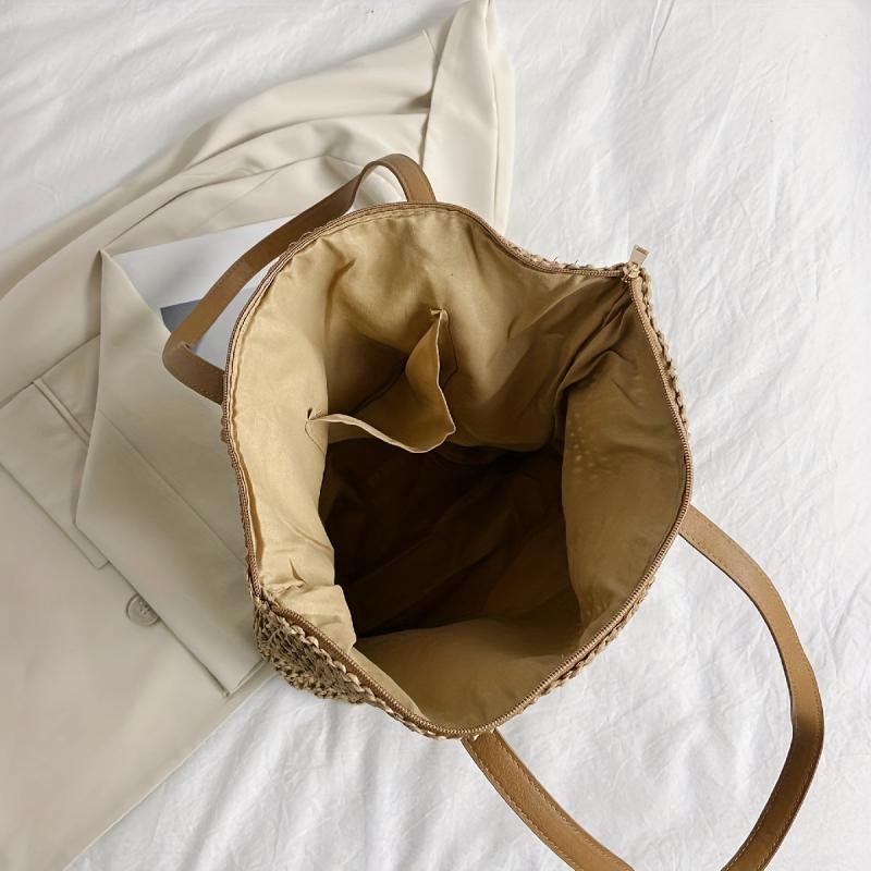 Boho Style Beach Bag Large Capacity Tote for Travel