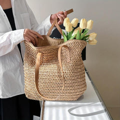 Boho Style Beach Bag Large Capacity Tote for Travel