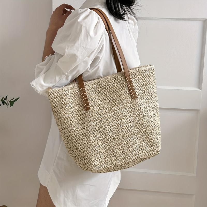 Boho Style Beach Bag Large Capacity Tote for Travel