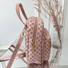 Vintage Pattern Backpack Zipper Rucksack for Travel