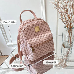 Vintage Pattern Backpack Zipper Rucksack for Travel