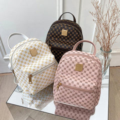 Vintage Pattern Backpack Zipper Rucksack for Travel