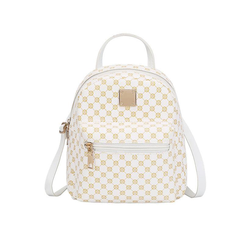 Vintage Pattern Backpack Zipper Rucksack for Travel