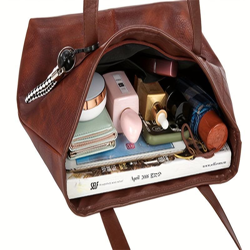 Vintage Large Tote Bag Top Handle Satchel Women's Handbag