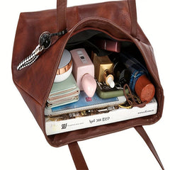 Vintage Large Tote Bag Top Handle Satchel Women's Handbag