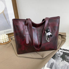 Vintage Large Tote Bag Top Handle Satchel Women's Handbag