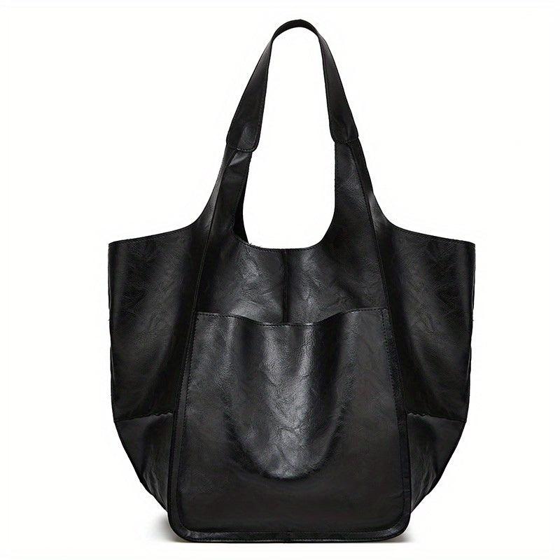 Soft Leather Women Handbag Large Capacity Casual Shoulder Tote Bag