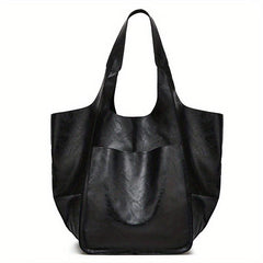Soft Leather Women Handbag Large Capacity Casual Shoulder Tote Bag