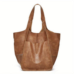 Soft Leather Women Handbag Large Capacity Casual Shoulder Tote Bag