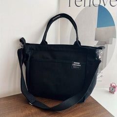 Large Capacity Canvas Tote Bag Minimalist Casual Shoulder Bag