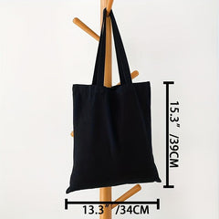 Canvas Tote Bag Reusable Grocery Shopping Bag Portable Shoulder Bag