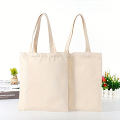 Canvas Tote Bag Reusable Grocery Shopping Bag Portable Shoulder Bag