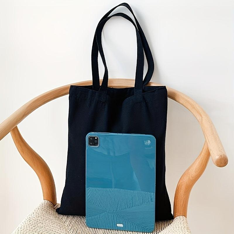 Canvas Tote Bag Reusable Grocery Shopping Bag Portable Shoulder Bag