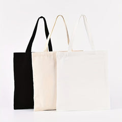 Canvas Tote Bag Reusable Grocery Shopping Bag Portable Shoulder Bag