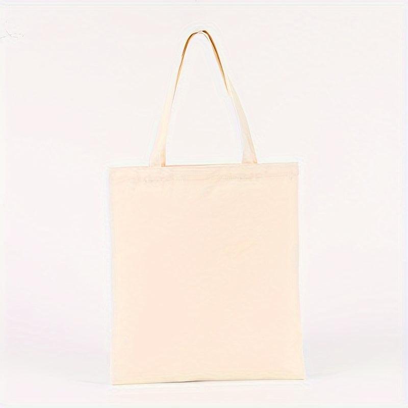 Canvas Tote Bag Reusable Grocery Shopping Bag Portable Shoulder Bag