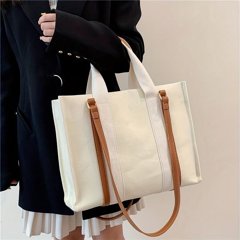 Canvas Tote Bag Large Capacity Women's Shoulder Handbag
