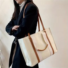 Canvas Tote Bag Large Capacity Women's Shoulder Handbag