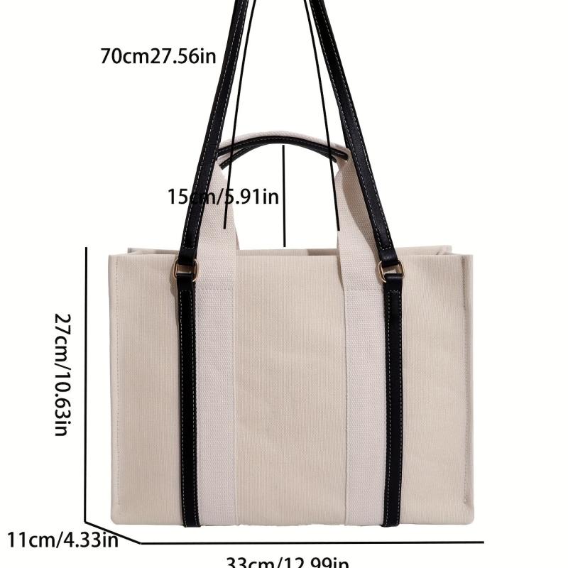 Canvas Tote Bag Large Capacity Women's Shoulder Handbag