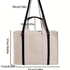 Canvas Tote Bag Large Capacity Women's Shoulder Handbag