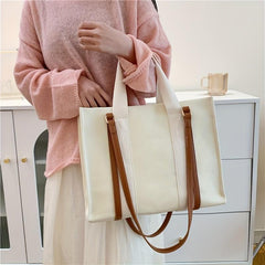 Canvas Tote Bag Large Capacity Women's Shoulder Handbag