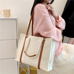 Canvas Tote Bag Large Capacity Women's Shoulder Handbag