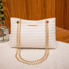 Quilted Tote Bag Crossbody Shoulder Bag for Shopping