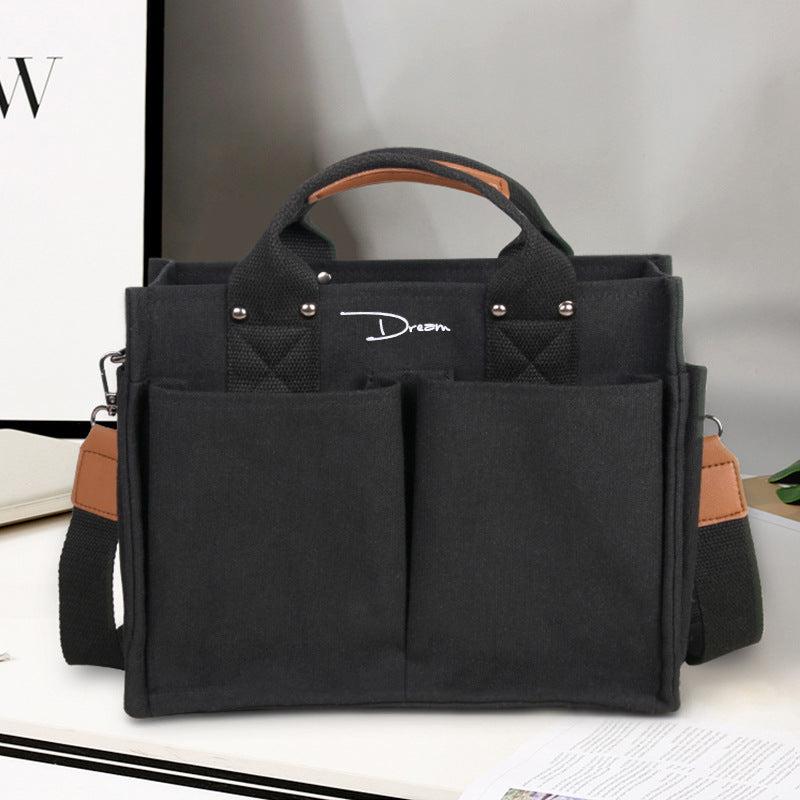 Large Capacity Canvas Crossbody Satchel Bag
