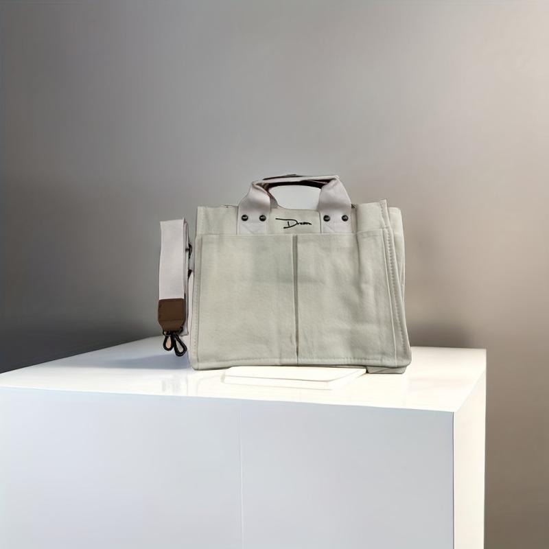 Large Capacity Canvas Crossbody Satchel Bag